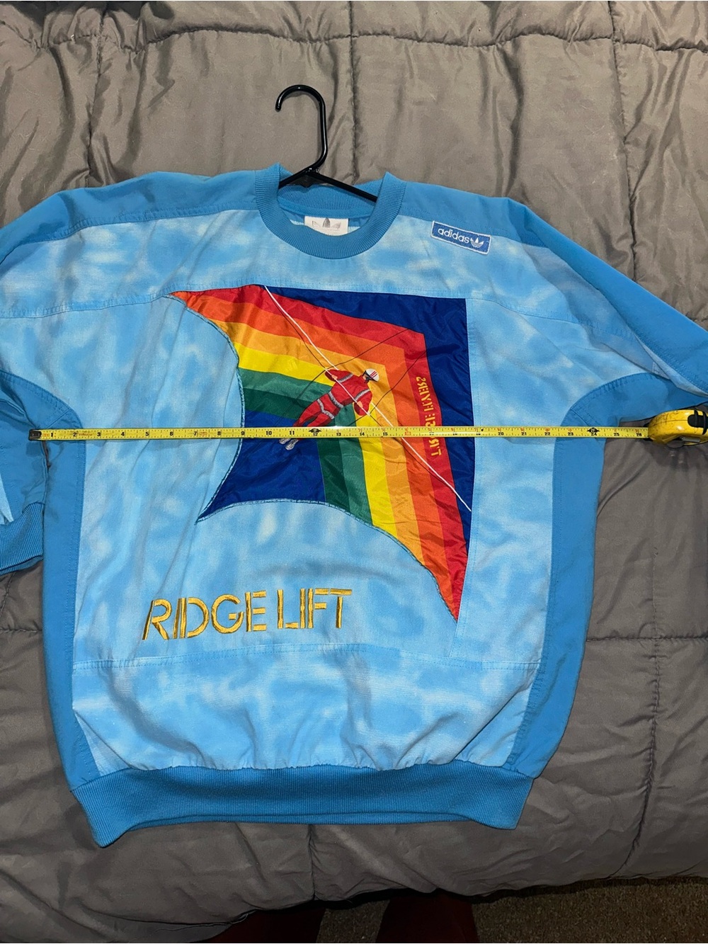 Adidas Kelly Ridge Lift Rainbow Kite Vintage Shirt - Picture 1 of 16